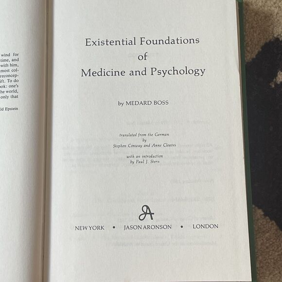 VTG Existential Foundations of Medicine & Psychology Hardcover Medard Boss 1983 - Picture 2 of 10